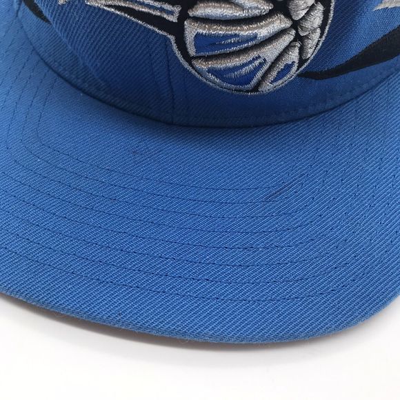 Mitchell & Ness Orlando Magic NBA Ball Cap Snapback Embroidered 3D Logo Blue Hat - Picture 10 of 13